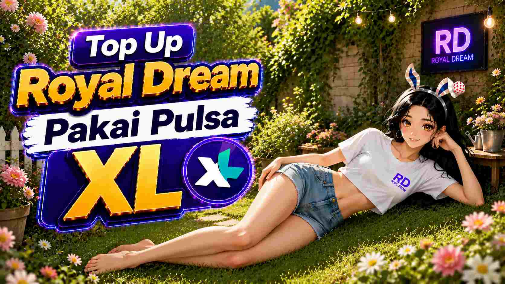 cara top up Royal Dream pakai pulsa XL a