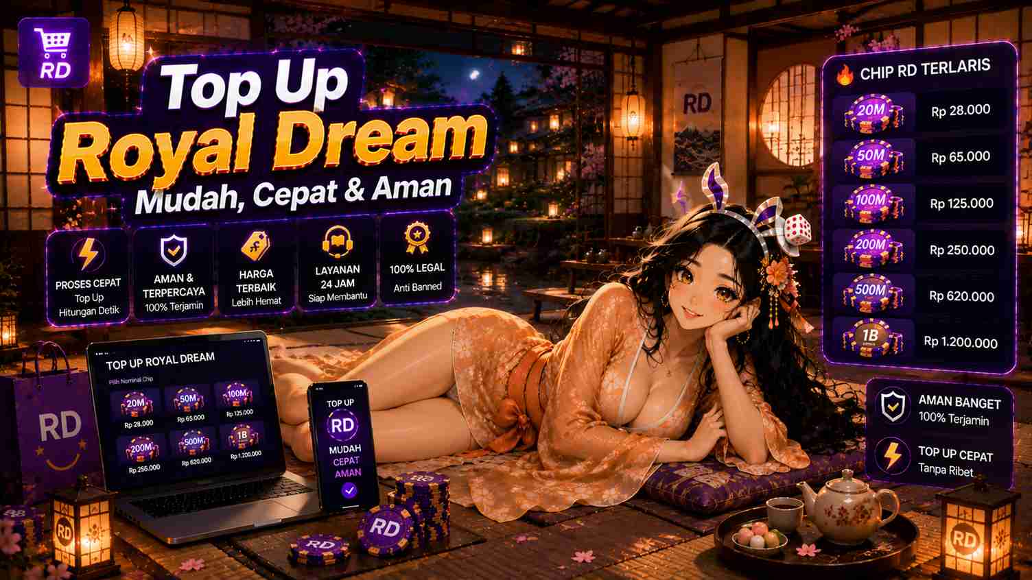 top up RD, top up royal dream
