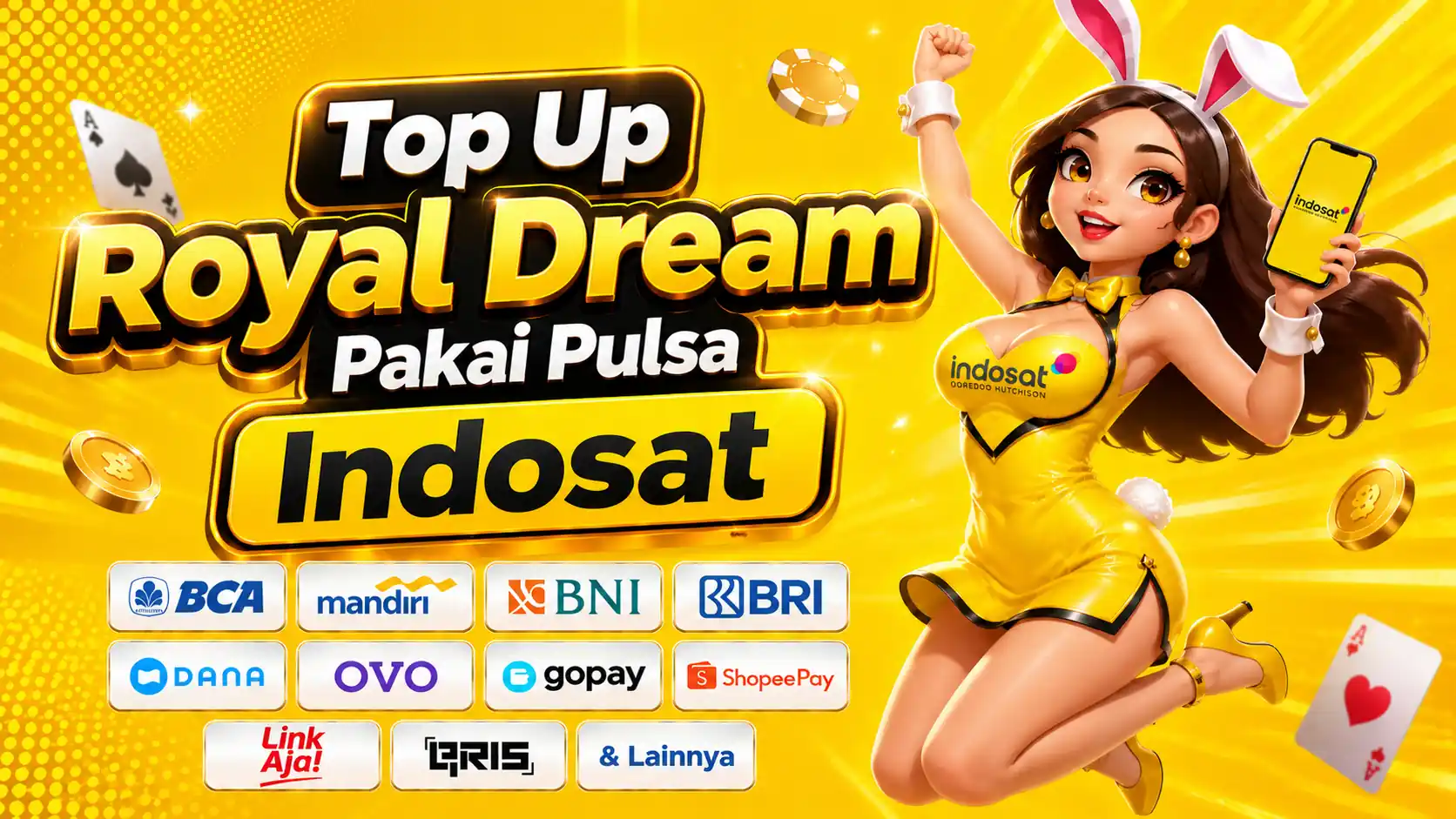 top up RD pakai pulsa Indosat