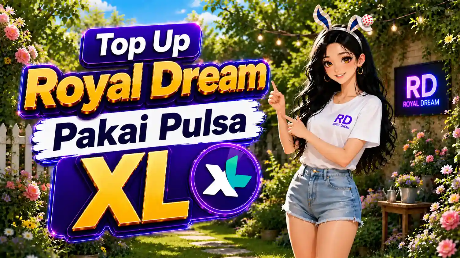 top up Royal Dream Pakai Pulsa XL
