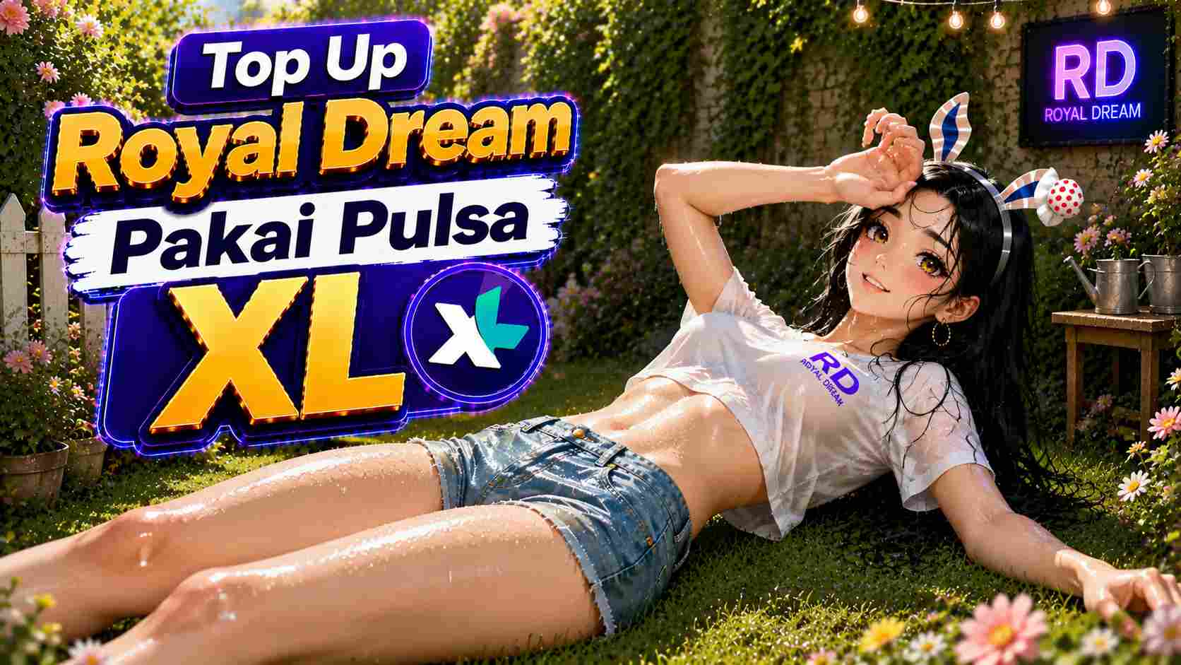 top up Royal Dream pakai pulsa XL