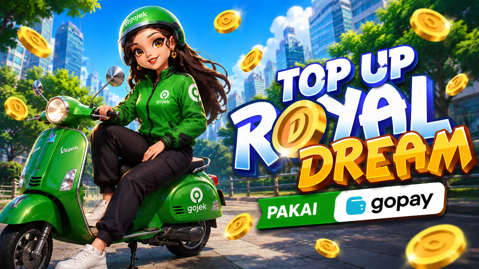 top up royal dream pakai gopay 7