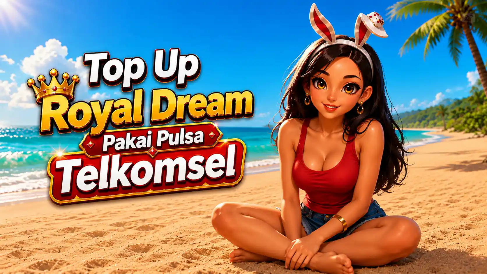 top up royal dream pakai pulsa telkomsel a