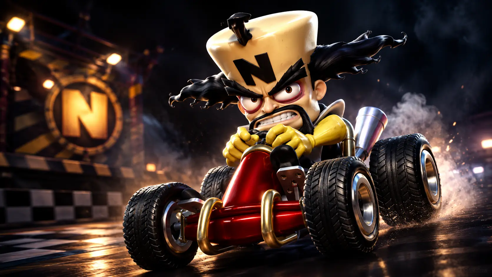 nama karakter CTR PS1 Dr. Neo Cortex