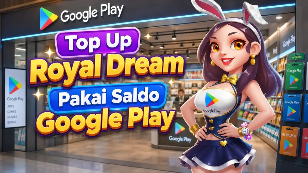 top up Royal Dream pakai saldo Google Play