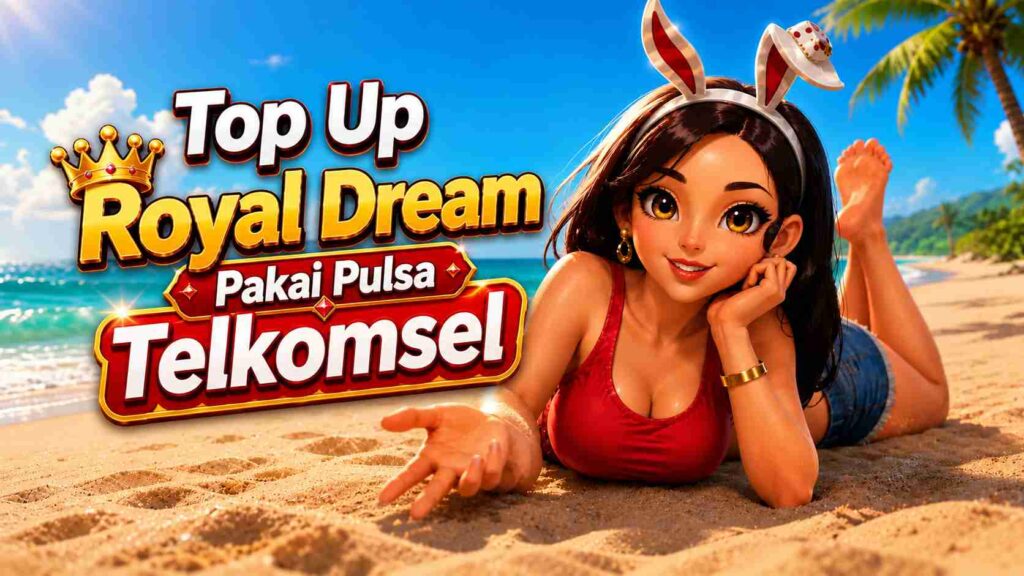 top up royal dream pakai pulsa telkomsel